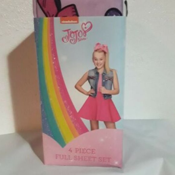 Nickelodeon JoJo Siwa 4-piece Full Size Sheet Set (100% Polyester) - Picture 2 of 2